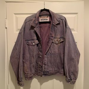 Vintage GUESS Dyed Blue Jean Jacket